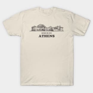 Greece Athens sketch T-Shirt